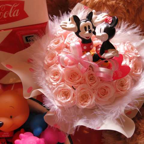 結婚記念日プレゼント ディズニー ハート フラワーギフト ミッキー ミニー ノーマル クリアーケース付き ハート プリザーブドフの通販はau Pay マーケット フラワーガーデンリーブス
