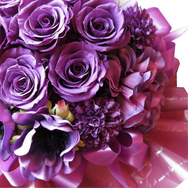 喜寿祝い プレゼント 花束 枯れない 紫バラ プリザーブドフラワー入り ケース付き 紫バラいっぱい プリザーブドフラワー 77歳 お祝いの通販はau Pay マーケット フラワーガーデンリーブス