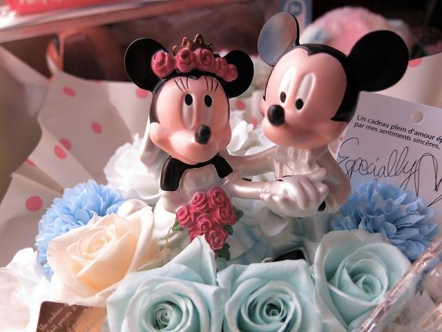 プリザーブドフラワー ディズニー 結婚祝い ガラスの靴 ウェディング