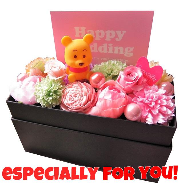 送料無料 ディズニー プーさん 花 フラワーギフト 箱を開けてサプライズ 横長ボックス プリザーブドフラワー入りギフト の通販はau Pay マーケット フラワーガーデンリーブス