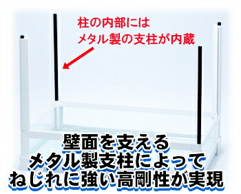 三晃商会 SANKO パンテオン ホワイト WH6035 組立式 ガラス