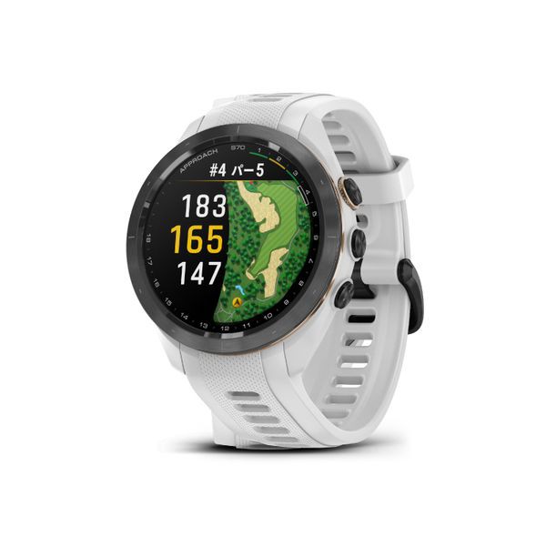 【新品】GARMIN ガーミン GPS ゴルフナビ Approach S70 42mm 010-02746-20 ホワイト