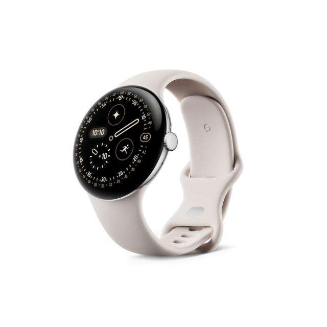 【ラッピング可】【即日発送】【新品】Google グーグル Pixel Watch 4 Wi-Fiモデル 45mm GA06002-US ポリッシュドシルバー アクティブ バンド