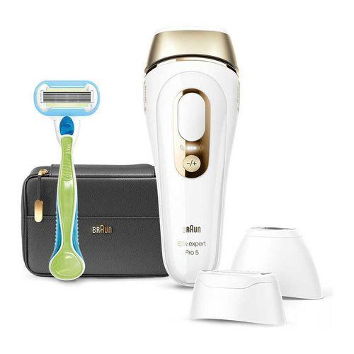 【ラッピング可】【即日発送】【新品】BRAUN ブラウン 光美容器 シルクエキスパート Pro5（ワイドヘッド1個＋コンパクトヘッド1個付きモデル） PL-5243