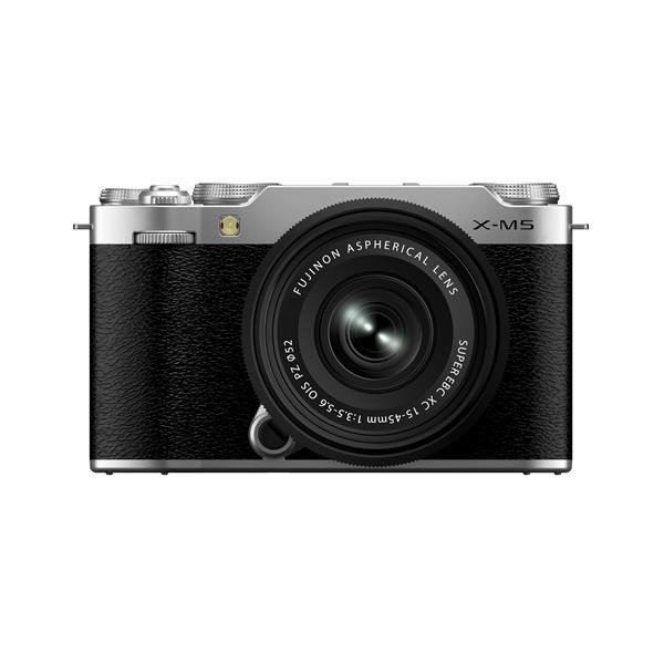 【新品】FUJIFILM 富士フイルム ミラーレス一眼カメラ X-M5 XC15-45mm レンズキット FX-M5LK-1545-S-JP シルバーの通販は