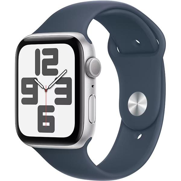 【ラッピング可】【即日発送】【安心！当社1ヶ月保証付き】【整備済品】Apple Watch SE 第2世代 GPSモデル 44mm MREE3J/A シルバー/ストームブルースポーツバンド M/L
