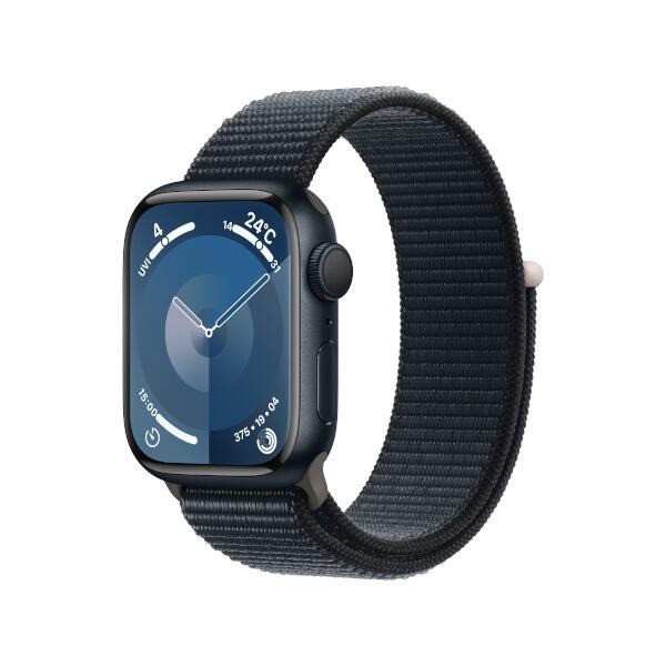 【新古品】Apple Watch Series 9 GPSモデル 41mmミッドナイトアルミニウムケースとミッドナイトスポーツループ MR8Y3J/A