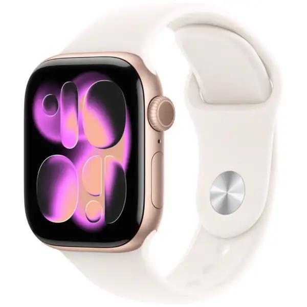 【ラッピング可】【即日発送】【新古品 箱不良・シュリンク破れ品】Apple アップル Watch Series 11 GPSモデル 42mm MEU04J/A ローズゴールド・ライトブラッシュスポーツバンド S/M