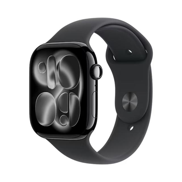 【ラッピング可】【即日発送】【新古品】Apple アップル Watch Series 11 GPS+Cellularモデル 46mm MFC24J/A ジェットブラック・ブラックスポーツバンド S/M