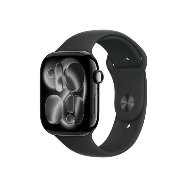 【ラッピング可】【即日発送】【新古品】Apple アップル Watch Series 11 GPS+Cellularモデル 46mm MFC44J/A ジェットブラック・ブラックスポーツバンド M/L
