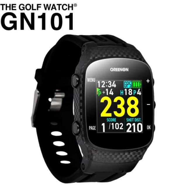 【新品】GREENON グリーンオン GPS距離計 THE GOLF WATCH GN101 ブラックの通販は