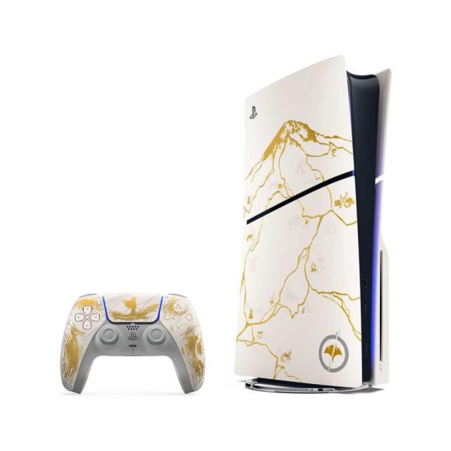 【ラッピング可】【即日発送】【新品 箱不良・シュリンク破れ品】PS5 Slimモデル プレイステーション5 Ghost of Yotei リミテッドエディション CFIJ-10029 ゴールド