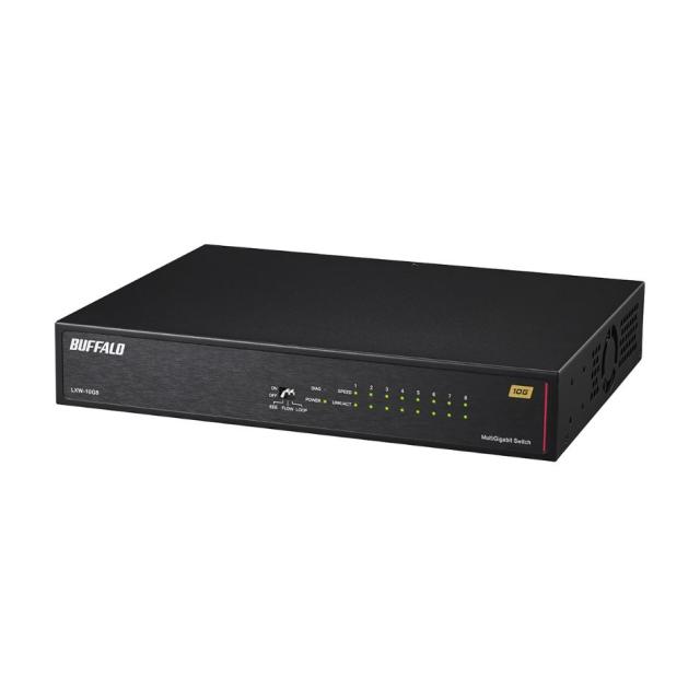 【ラッピング可】【即日発送】【新品】BUFFALO バッファロー スイッチングハブ LXW-10G8