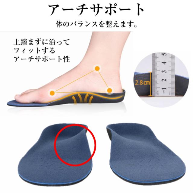 インソール アーチサポート 偏平足 土踏まず 衝撃吸収 立体 3d 中敷き 疲れにくい スポーツ 靴 メンズ レディース まとめ買いで メール便の通販はau Pay マーケット Well Life Store Au Pay マーケット店