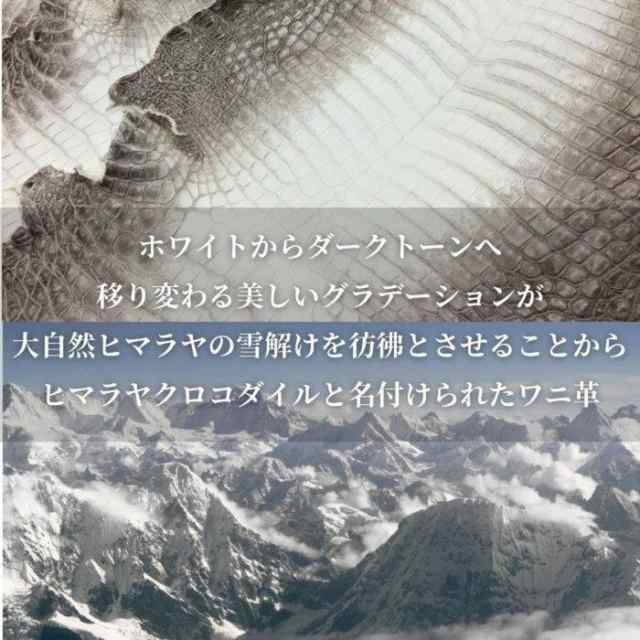 ミニ財布 レディース 本革 ヒマラヤ クロコダイル 三つ折り 財布 小銭