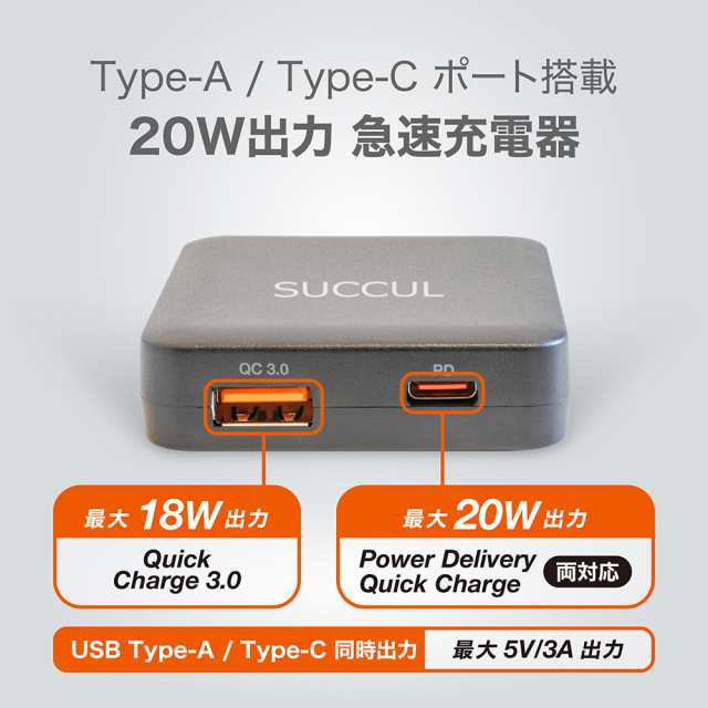 極薄 USB PD充電器 20W ACアダプター iPhone13対応 急速充電器 USB-C