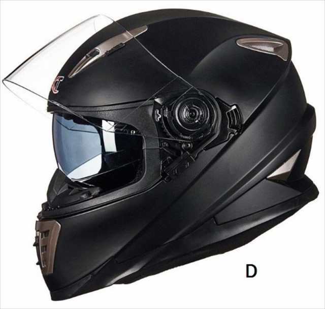ダブルレンズ バイク オンロード フルフェイスヘルメット ジェット ヘルメット 内蔵サングラス M L XL サイズ選択可 5色 Mサイズ  未使の通販はau PAY マーケット tacticsshop au PAY マーケット－通販サイト