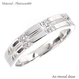 ダイヤモンド リング プラチナ900（PT900) 0.08ct オリジナルリング 小指 ピンキーリング ミディリング ファランジリング 指輪 レディー