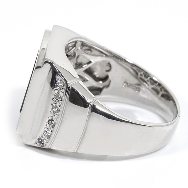 メンズリング 印台リング シルバーリング メンズ アクセサリー 指輪 シルバー925 Sv925 オニキス カジュアル 人気 送料無料 コンビニの通販はau Pay マーケット ジュエリー工房エターナルジェム