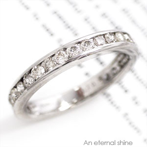 pt900 ダイヤモンドリング 0.70ct エタニティリング ハーフエタニティリング プラチナ900 シンプル 一文字 ストレート レール 指輪 レデの通販は