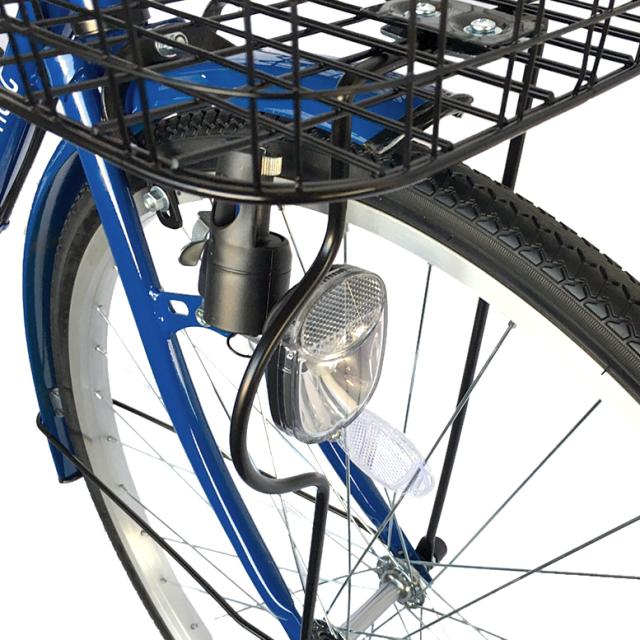 自転車 26インチ 青 HOOVER 6段切替 6段変速 シティサイクル H9H54970