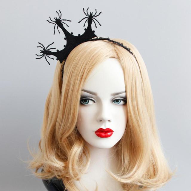 スパイダークラウンカチューシャ ヘアバンド おもしろ 面白い コスプレ 髪飾り 結婚式 メイド 大人ハロウィーン ゴシック ロリータ 仮装 の通販はau Pay マーケット ボディピアス専門店グリーンピアッシング