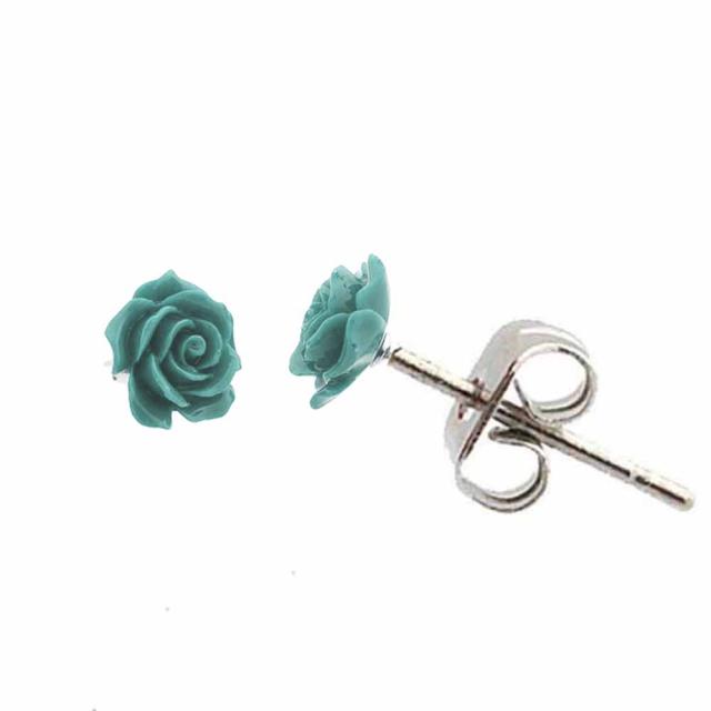 【専用ページ】ミニ薔薇 ピアス、ブレス、リング ♡全10色♡薔薇の一粒ピアス(小6㎜) No.100－B - MARINKO-CHII'S