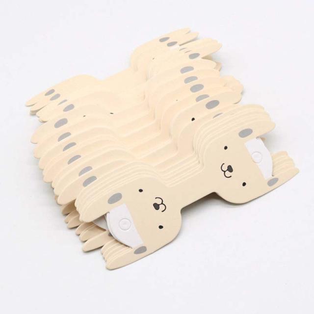 ラビットネックレス用 台紙 5枚セット クラフト用 紐 ロープ