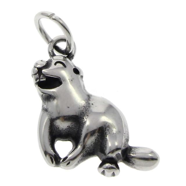 ビーバーステンレスペンダントトップ アニマル 動物 可愛い おもしろ 面白い サージカルステンレス316l ネックレス パーツ メンズ レディの通販はau Pay マーケット ボディピアス専門店グリーンピアッシング