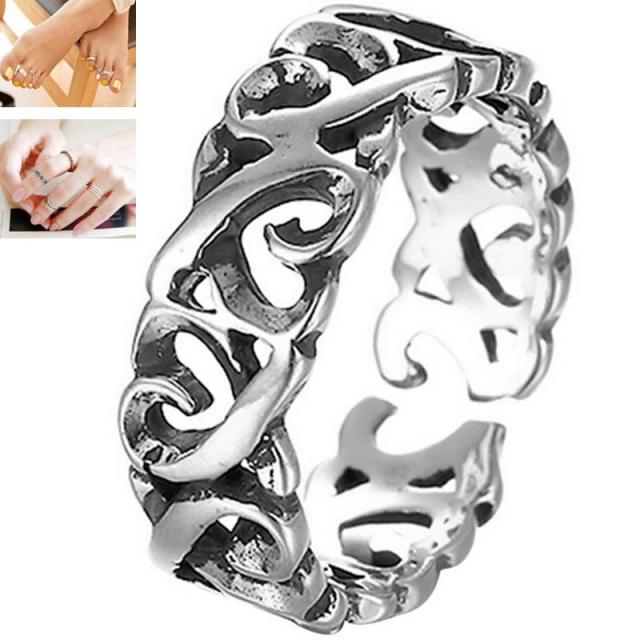 メンズ レディース 足の指 指輪 ファランジリング トライバルハート トゥリング 足の指輪 トーリング 足のリング ピンキーリング フリの通販はau Pay マーケット ボディピアス専門店グリーンピアッシング