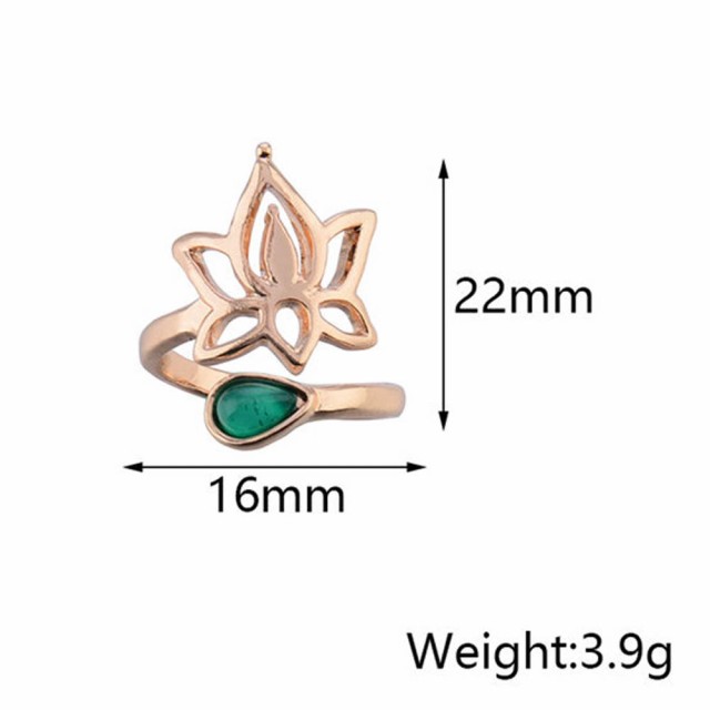 メンズ レディース 足の指 指輪 ファランジリング] ロータスフラワー