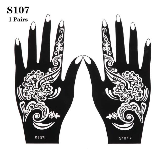 ステンシルシートステッカー 和柄 盆栽松 No S107 両手用 ヘナタトゥー シール 貼る シール ボディーペイント Tattoo タトゥ 入れ墨の通販はau Pay マーケット ボディピアス専門店グリーンピアッシング