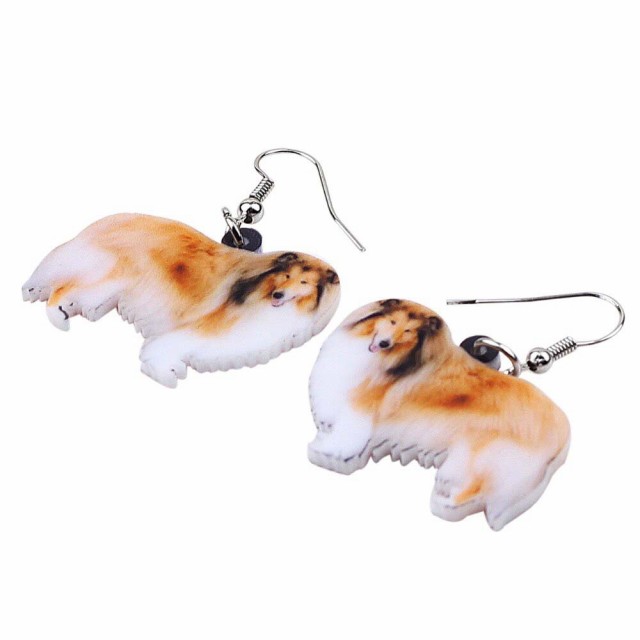 ラフ コリー リアルステンレスピアス/1個販売 20G 20ゲージ 犬 イヌ
