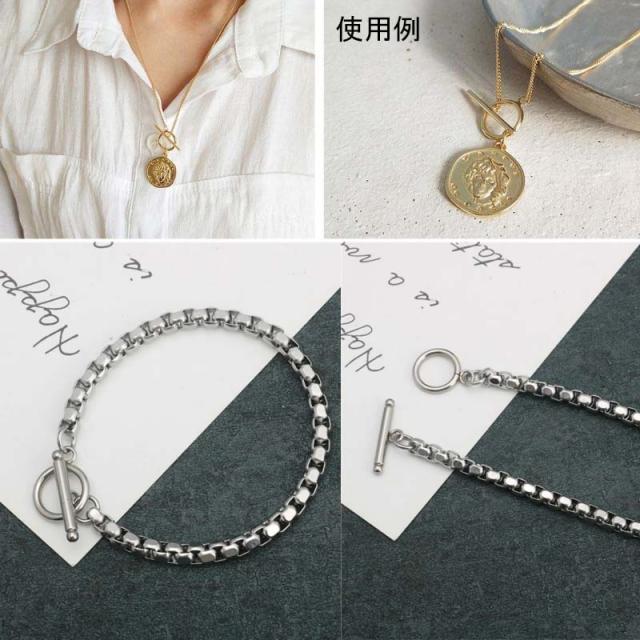 PartsMuseumブレスレット／ネックレスパーツ・ゴールド結び1本245円 5.5mm アコヤ真珠ブレスレット K18・クリップチェーン | Moon Label