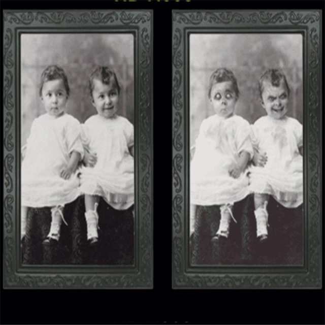 3d ゴースト フォトフレーム 動く肖像画 双子 赤ちゃん 女の子 変化 ウォールデコレーション ゾンビ ハロウィン 幽霊 ゴースト 不気味の通販はau Pay マーケット ボディピアス専門店グリーンピアッシング