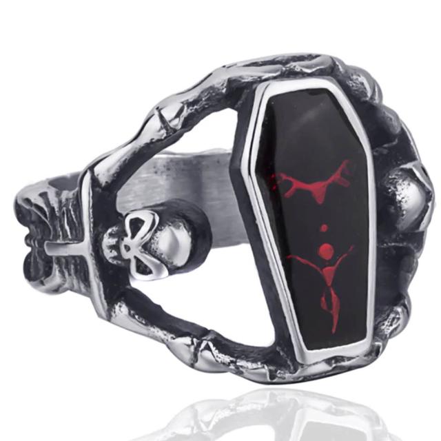 バンパイアスカルブラッドレッドコフィンステンレスリング Rmt442 サイズ 32号 棺 棺桶 ドラキュラ バンパイヤ 吸血鬼 血液 赤色 ドクの通販はau Pay マーケット ボディピアス専門店グリーンピアッシング