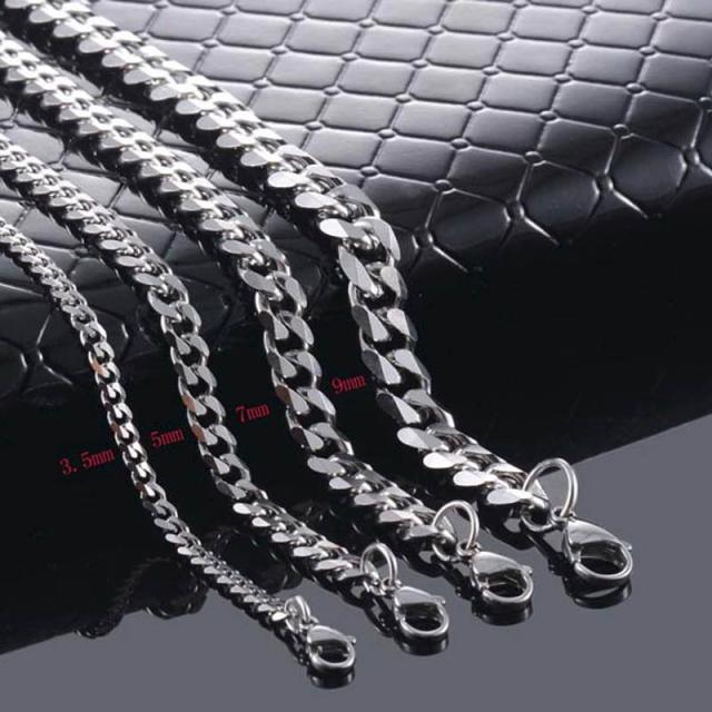 6面カット喜平ステンレスチェーン ロエンブラック 6面カットダブル喜平チェーン(ゴールド) ステンレス