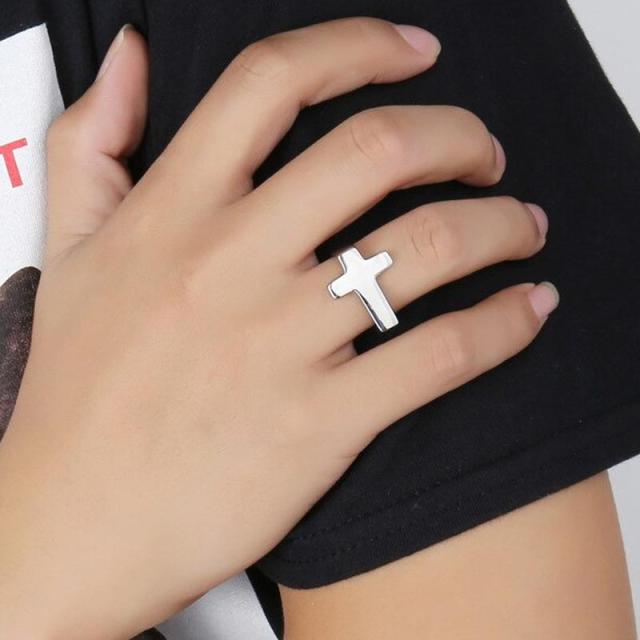 クロス　十字架　模様　指輪 18号　　リング　925　シルバー　silver クロス 十字架 模様 指輪 18号 リング 925 シルバー silver