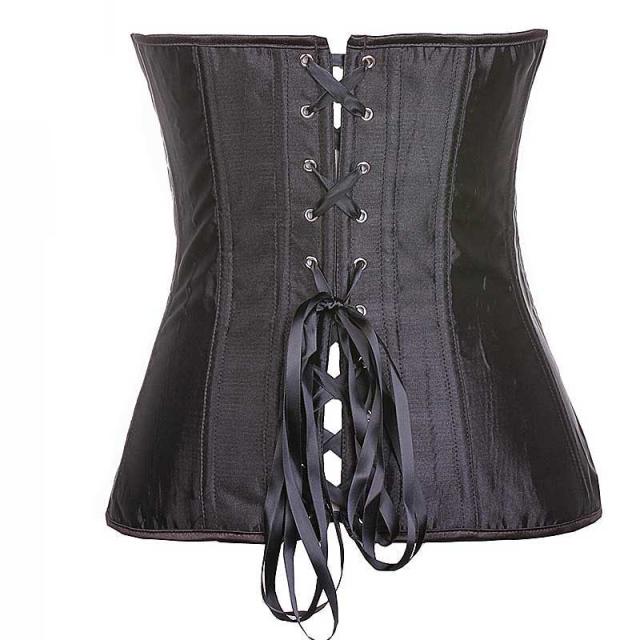 レパードスパンコール コルセット S M L 黒色 コットン フック