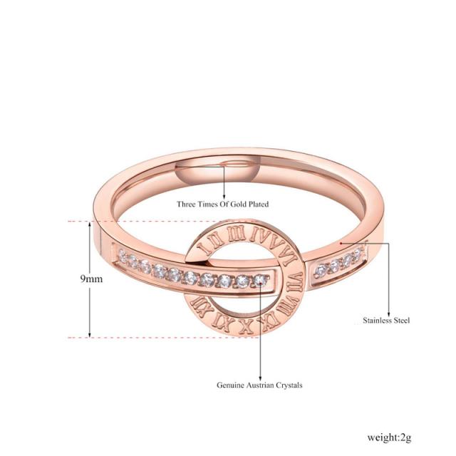 Czピンクゴールドローマンナンバーステンレスリング Wrp022 サイズ 号 メンズ レディース 男性 女性 ローマ数字 リング 丸い クリスの通販はau Pay マーケット ボディピアス専門店グリーンピアッシング