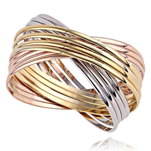 12連 ステンレスリングバングル 1個販売 輪っか リング型 シルバー ピンクゴールド ゴールド 銀色 金色 12本 おしゃれ サージカルステンレス316L ブレスレット メンズ用 レディース用 綺麗 かっこいい 人気 おしゃれ 腕輪 手首 男性用 女性用 シンプル プレゼント ギフトの通販は