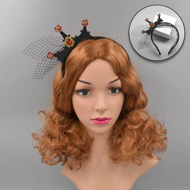 ベール風ティアラカチューシャ ヘアバンド おもしろ 面白い コスプレ 髪飾り 結婚式 王冠 クラウン メイド 大人 ハロウィーン ゴシック の通販はau Pay マーケット ボディピアス専門店グリーンピアッシング