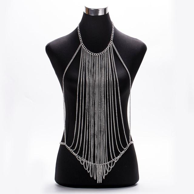 シルバーエプロンボディチェーン 1個販売 ウエストチェーン レディース メンズ クサリ 鎖 銀色 ダンサー 社交ダンス サンバ カーニバル フェスティバル ポールダンス 発表会 女性 男性 カジュアル フォーマル プレゼント ギフト 衣装 真鍮 お祭り ネックレス チョーカーの通販は