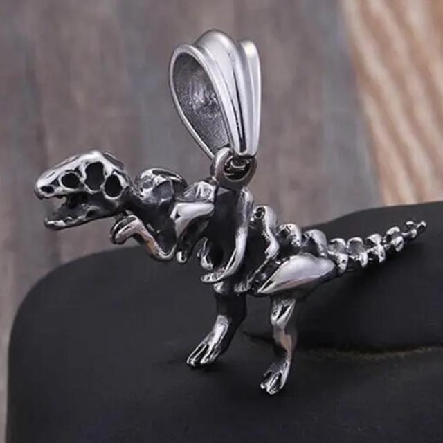 ティラノサウルス 化石 ステンレスペンダントトップ アニマル 動物
