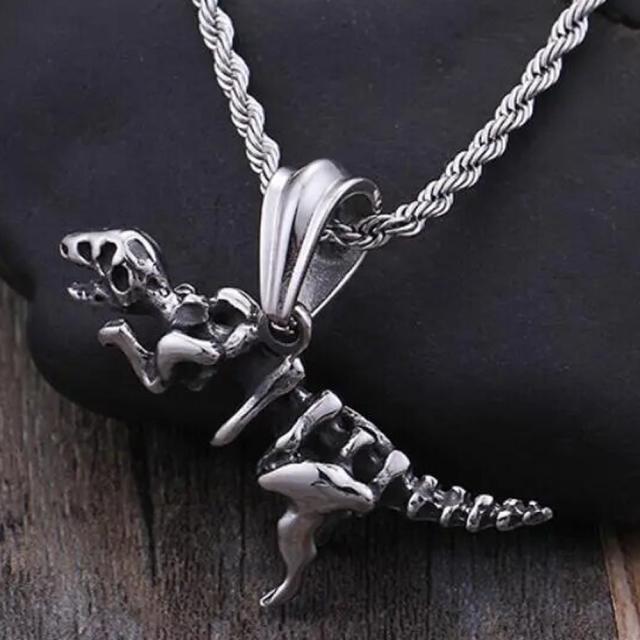 ティラノサウルス 化石 ステンレスペンダントトップ アニマル 動物