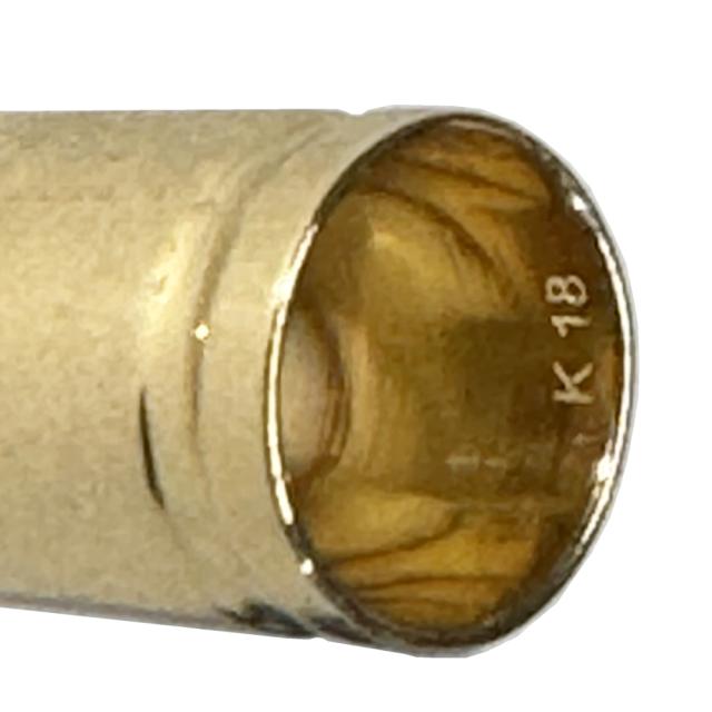 18金 ボディピアス 2G ] 18金ゴールド・シングルフレア 2ゲージ 2ga  