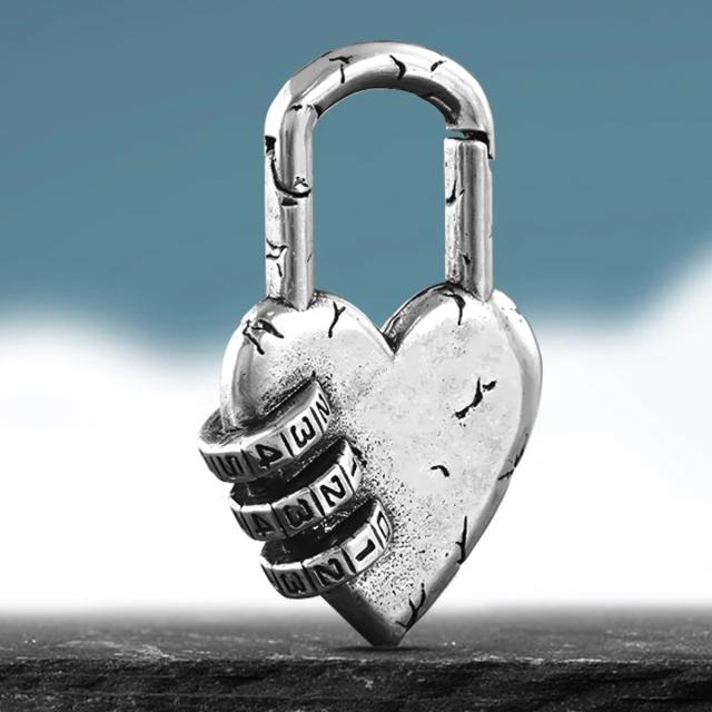 8G ユニーク ] ハートキーマグネットクリッカー（シルバー） 1個販売
