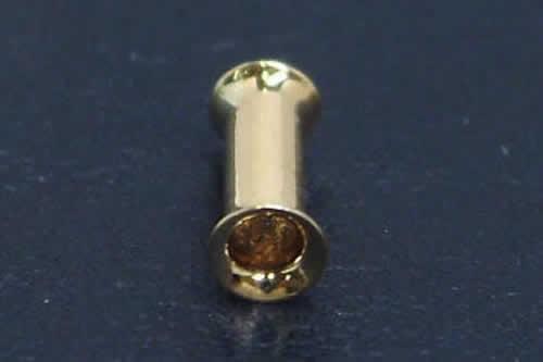 [ 18金 ボディピアス 10G ] 18金 ダブルフレア 10ゲージ 10Ga 本物の金 ボディーピアス K18 イエローゴールド メンズ レディース 金 低アレルギー ホール系 大きい ビッグホール ラージホール オリジナル 18金ゴールド プラグ 18K 金18 黄金 本物 ギフト プレゼント 高級 耳_1
