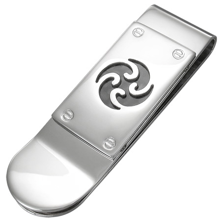 スクリュートライバルステンレスマネークリップ サージカルステンレス316L 丈夫で高級感あり ギフト メンズ レディース 大人 お金を挟む お札  財布 おしゃれ スーツに似合う ステンレス はさむ