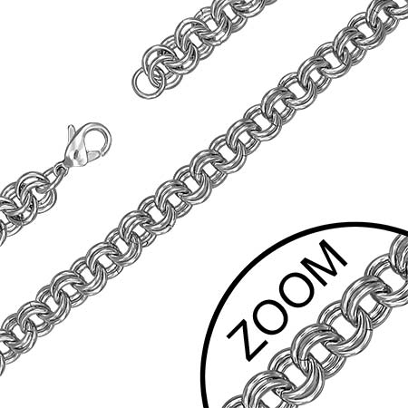 7.2mmダブルリングサージカル ステンレスチェーン ステンレスネックレス サージカルステンレス316L メンズ レディース ネックレスチェーン チョーカー プレゼント ギフト クリスマス 首飾り アクセサリー シンプル プレーン 太め 太い 長い 短い ロングショート